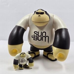 Sun Bum Sonny Gorilla Figure Store Display 9 Inch w Mini Rare Advertising